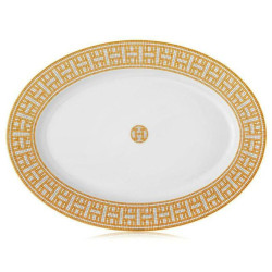 OVAL TRAY 37CM MOSAIQUE 24 GOLD 26027