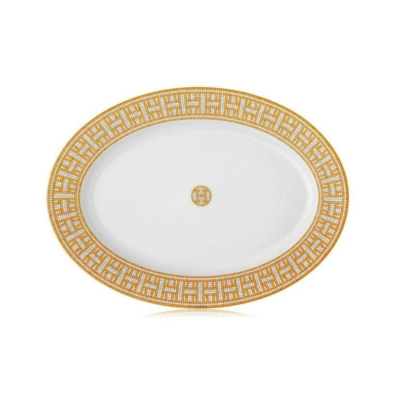 OVAL TRAY 37CM MOSAIQUE 24 GOLD 26027