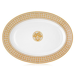 OVAL TRAY 42CM MOSAIQUE 24 GOLD 26050