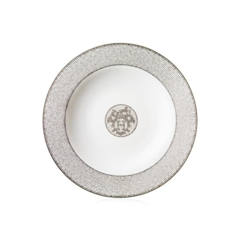 ROUND TRAY 29.5CM MOSAIQUE 24 PLATINUM  35026