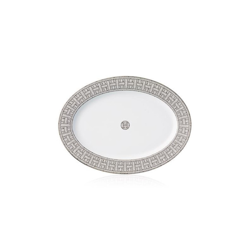 OVAL TRAY 37CM MOSAIQUE 24 PLATINUM 35027