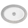VASSOIO OVALE 42CM MOSAIQUE 24 PLATINO 35050