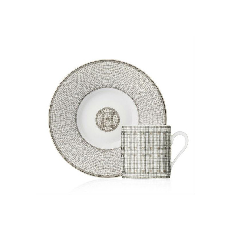 COFFEE CUP & SAUCER MOSAIQUE 24 PLATINUM 35017