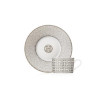 TEA CUP WITH SAUCER MOSAIQUE 24 PLATINUM 35016