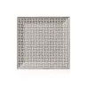 PIATTO QUADRATO N.4 19CM MOSAIQUE 24 PLATINO 35044