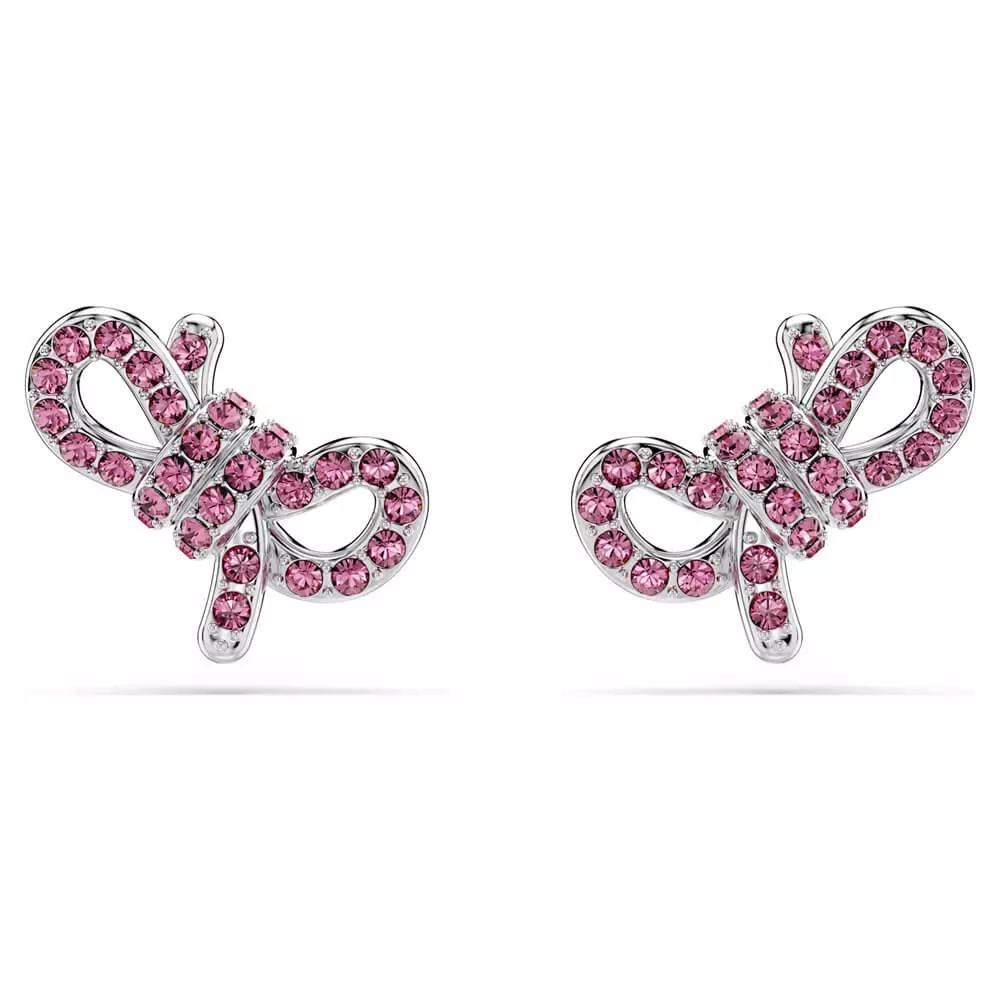 LIFELONG BOW STUD EARRINGS  BOW, PINK, 5723557