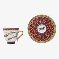 COFFEE CUP WITH SAUCER 9817 CHEVAL D ORIENT