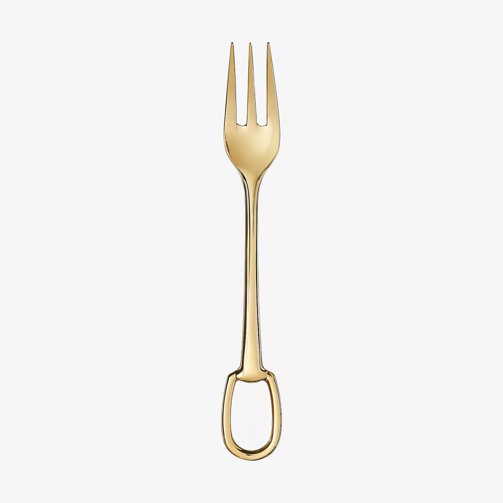 GOLD PLATED TABLE FORK 8902 GRAND ATTELAGE GOLD
