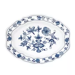 OVAL PLATTER 35 CM BLUE...