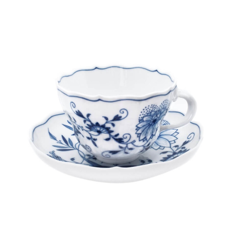 BREAKFAST CUP WITH SAUCER BLUE ONION 00584/800101