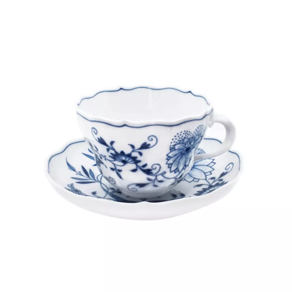 TAZZA COLAZIONE CON PIATTO CIPOLLA BLU 00584/800101