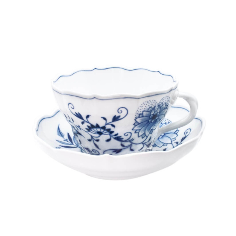 TAZZA JUMBO CON PIATTO CIPOLLA BLU 00586/800101