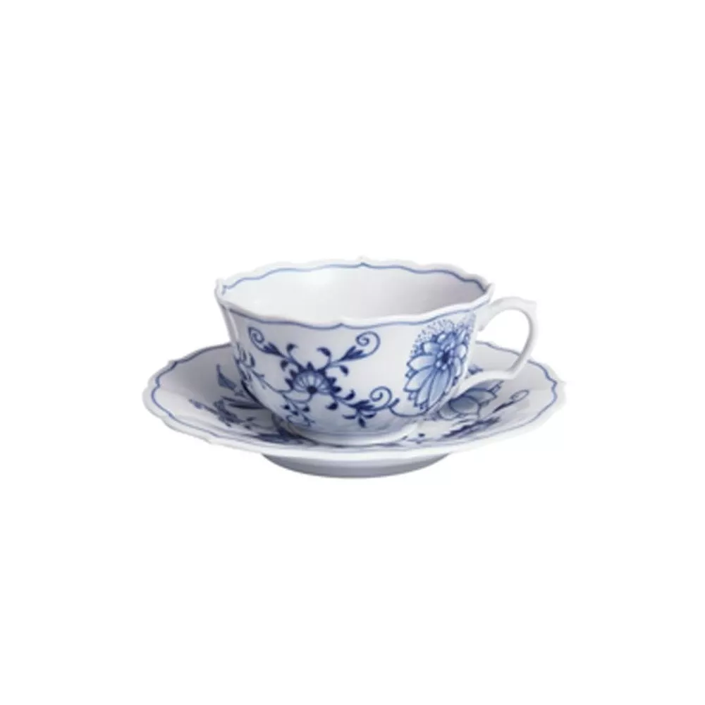 TAZZA  THE  CON PIATTO CIPOLLA BLU 00633/800101