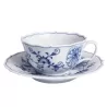 TAZZA  THE  CON PIATTO CIPOLLA BLU 00633/800101