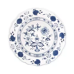 ROUND SERVING DISH BLUE...