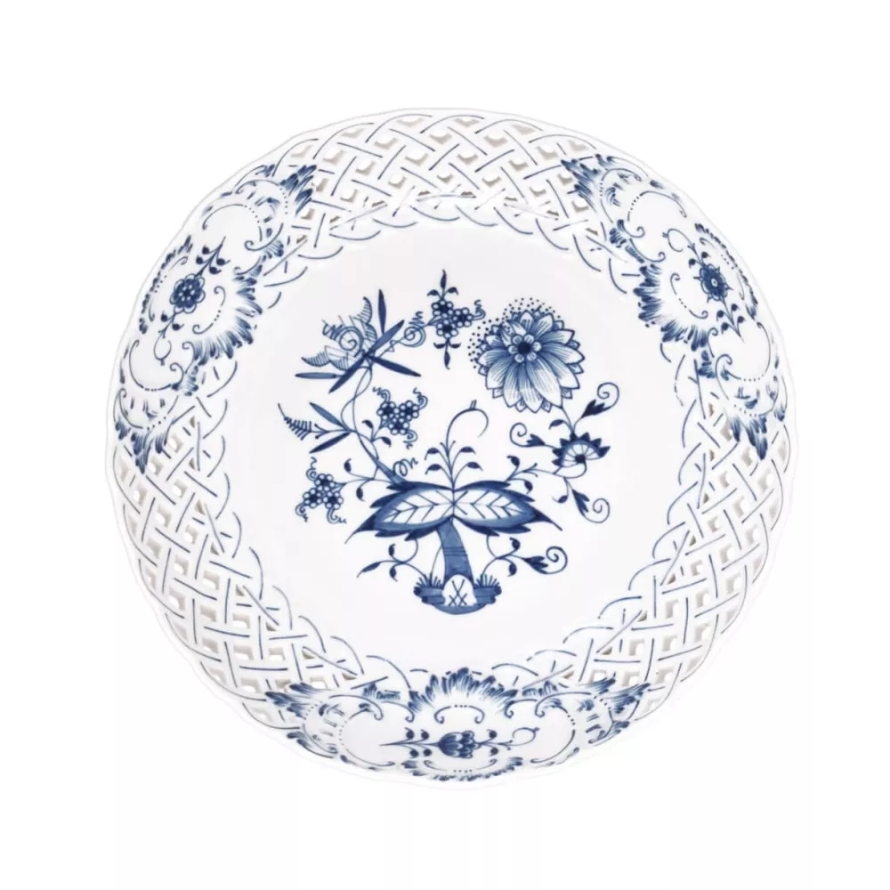 PIATTO TRAFORATO 21 CM CIPOLLA BLU 54900/800101