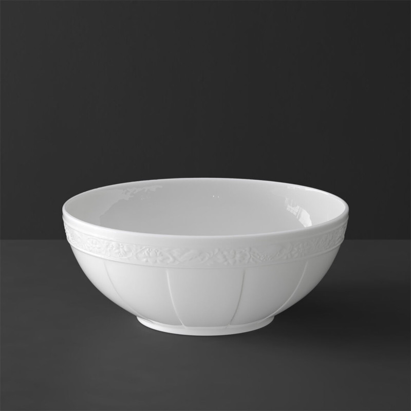 SALAD BOWL 24 CM - WHITE PEARL