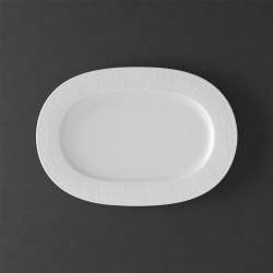OVAL TRAY 41 CM - WHITE PEARL