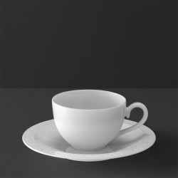 TEA CUP WITH SAUCER - WHITE...