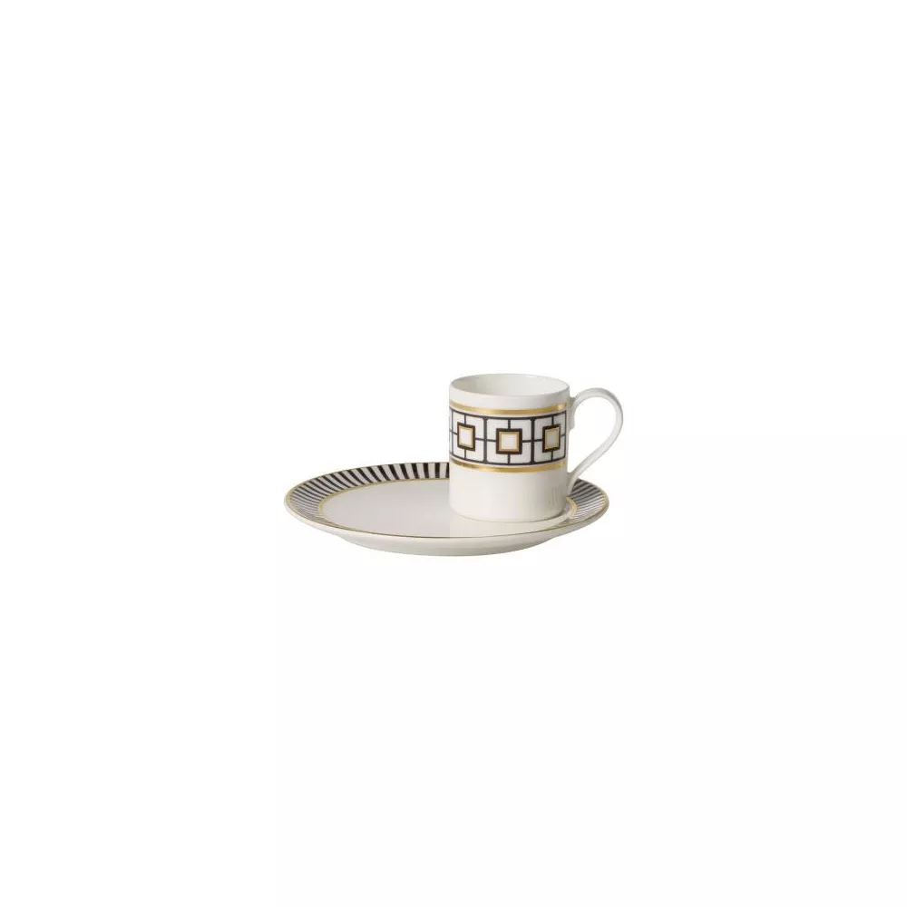 TAZZA CAFFE CON PIATTINO 1420/30 METRO CHIC