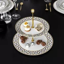 TWO-TIERED FRUIT STAND 27,5 CM - METROCHIC