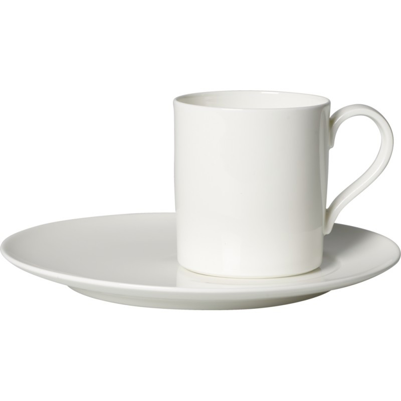 COFFEE CUP WITH SAUCER - METROCHIC WHITE