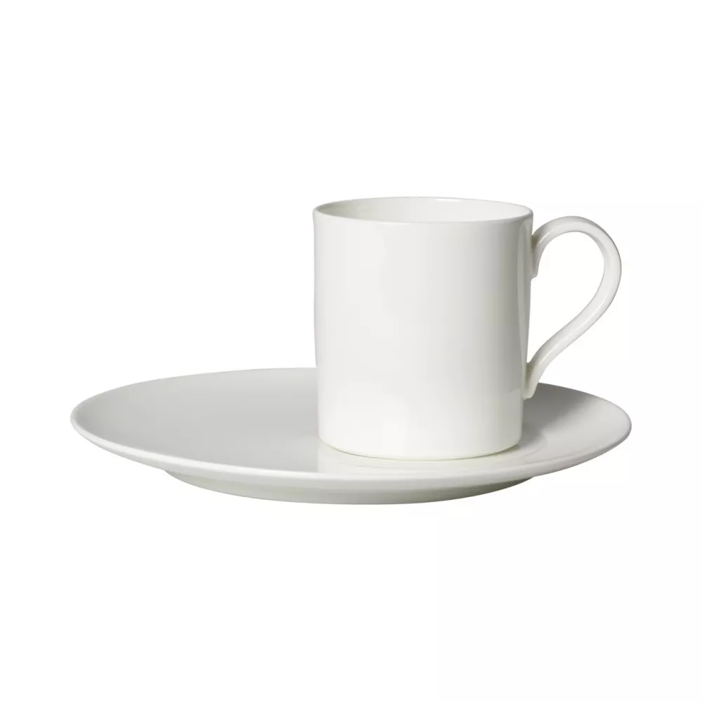 TAZZA CAFFÈ CON PIATTO - METROCHIC BIANCO