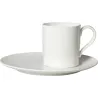 TAZZA CAFFÈ CON PIATTO - METROCHIC BIANCO