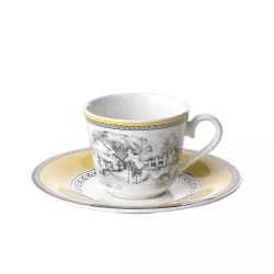 TEA CUP WITH SAUCER, AUDUN...