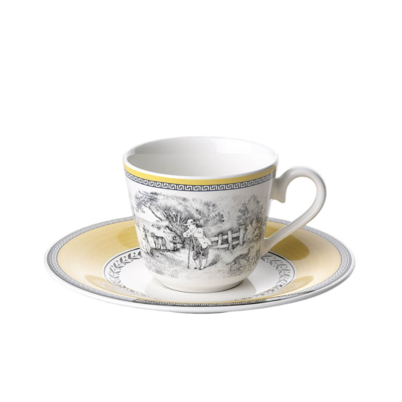 TEA CUP WITH SAUCER, AUDUN FERME 10-1067-1300/1310