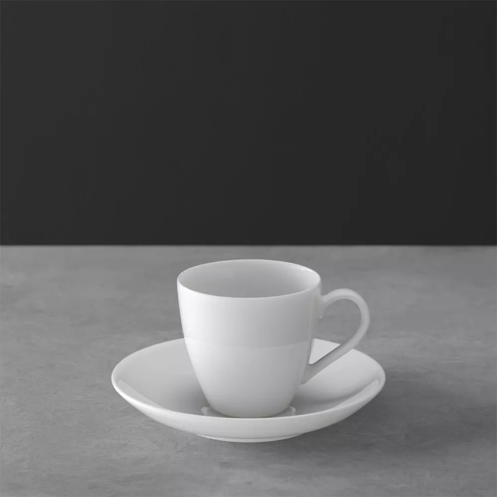 TAZZA CAFFÈ CON PIATTINO - ANMUT BIANCO