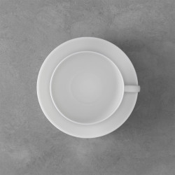 TEA CUP AND SAUCER - ANMUT WHITE