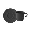 COFFEE CUP WITH SAUCER 1300/100, BLACK MANUFACTURE ROCK 10-4239