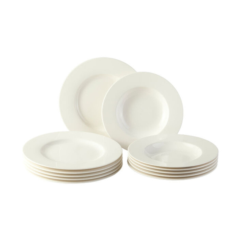 SET DI 12 PIATTI (4 x 3), BASIC WHITE 19-5277-7271