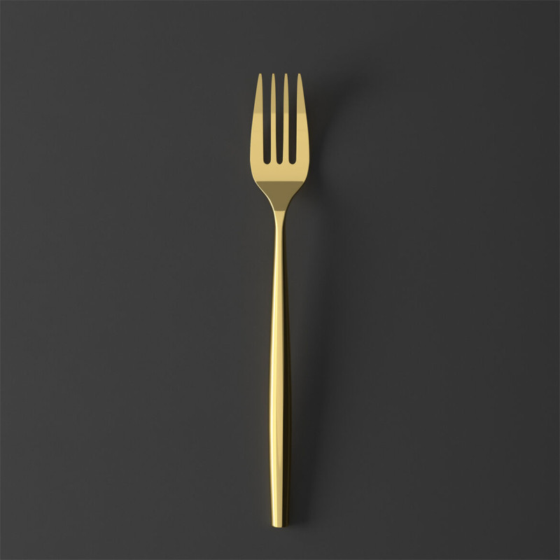 FORK GOLDEN STAINLEES STEEL 21 CM - METROCHIC D OR