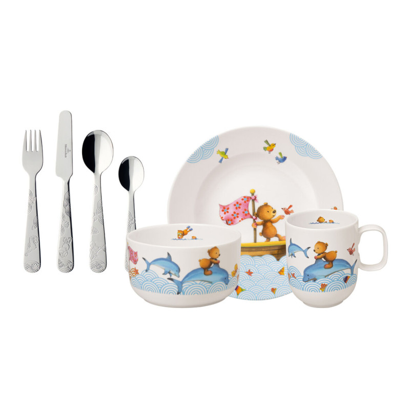 CHILDREN S SET OF 7 PIECES - 8435 HAPPY AS A BEAR 14-8664