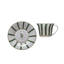 TEA CUP WITH SAUCER STRICHE...