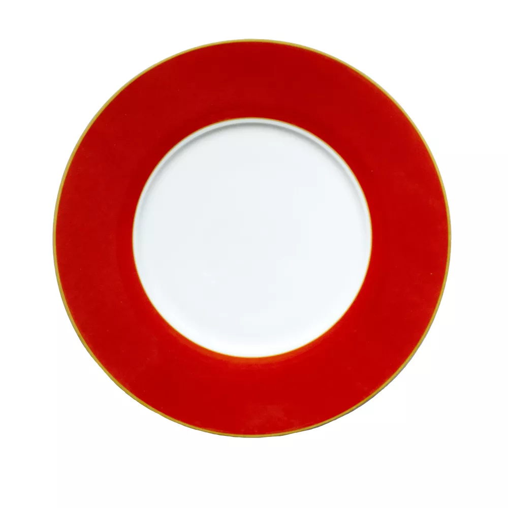 SEGNAPOSTO 33 CM STRICHE ARANCIO E ORO