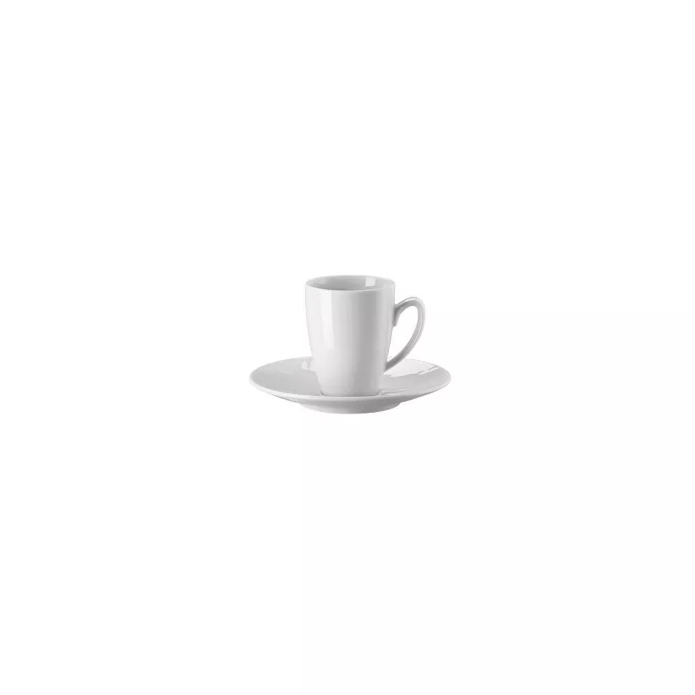 TAZZA CAFFE CON PIATTO MESH BIANCO