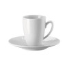 TAZZA CAFFE CON PIATTO MESH BIANCO