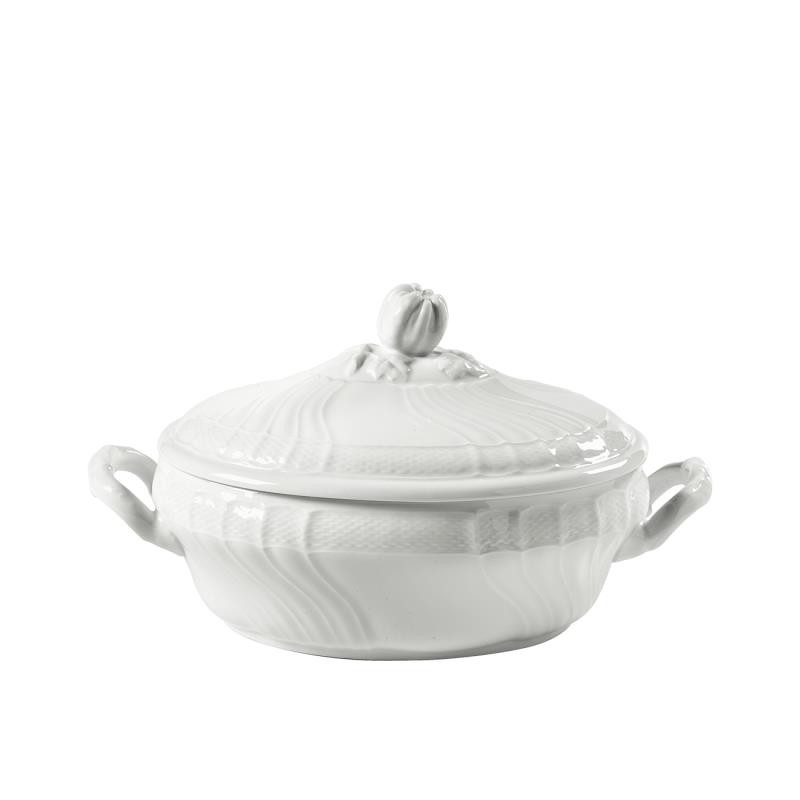 TUREEN WITH LID FOR 12, VECCHIO GINORI WHITE