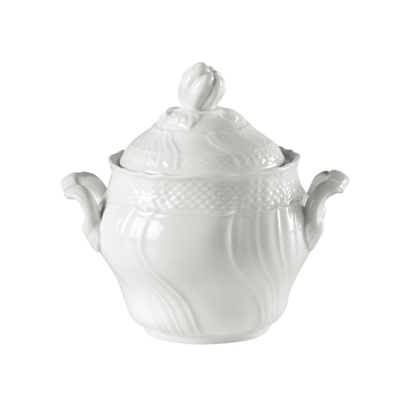 COFFEE SUGAR BOWL FOR 12, VECCHIO GINORI WHITE