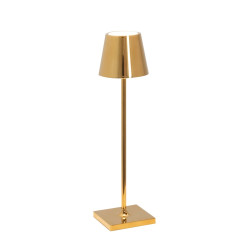 TABLE LAMP, CHROME/GOLD, POLDINA PRO MICRO