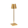 TABLE LAMP, CHROME/GOLD, POLDINA PRO MICRO