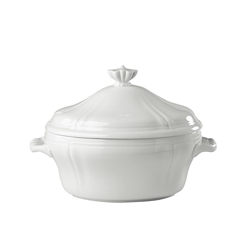 OVAL TUREEN WITH COVER 3,85 LT -  0385 ANTICO DOCCIA BIANCO