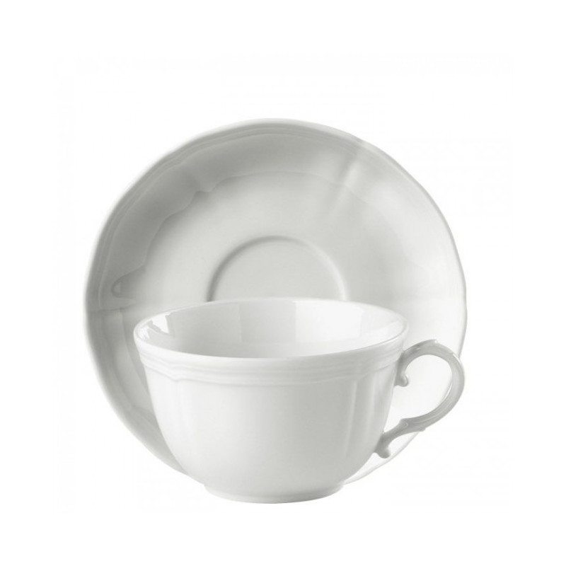 TAZZA COLAZIONE CON PIATTO - 260/165 ANTICO DOCCIA BIANCO