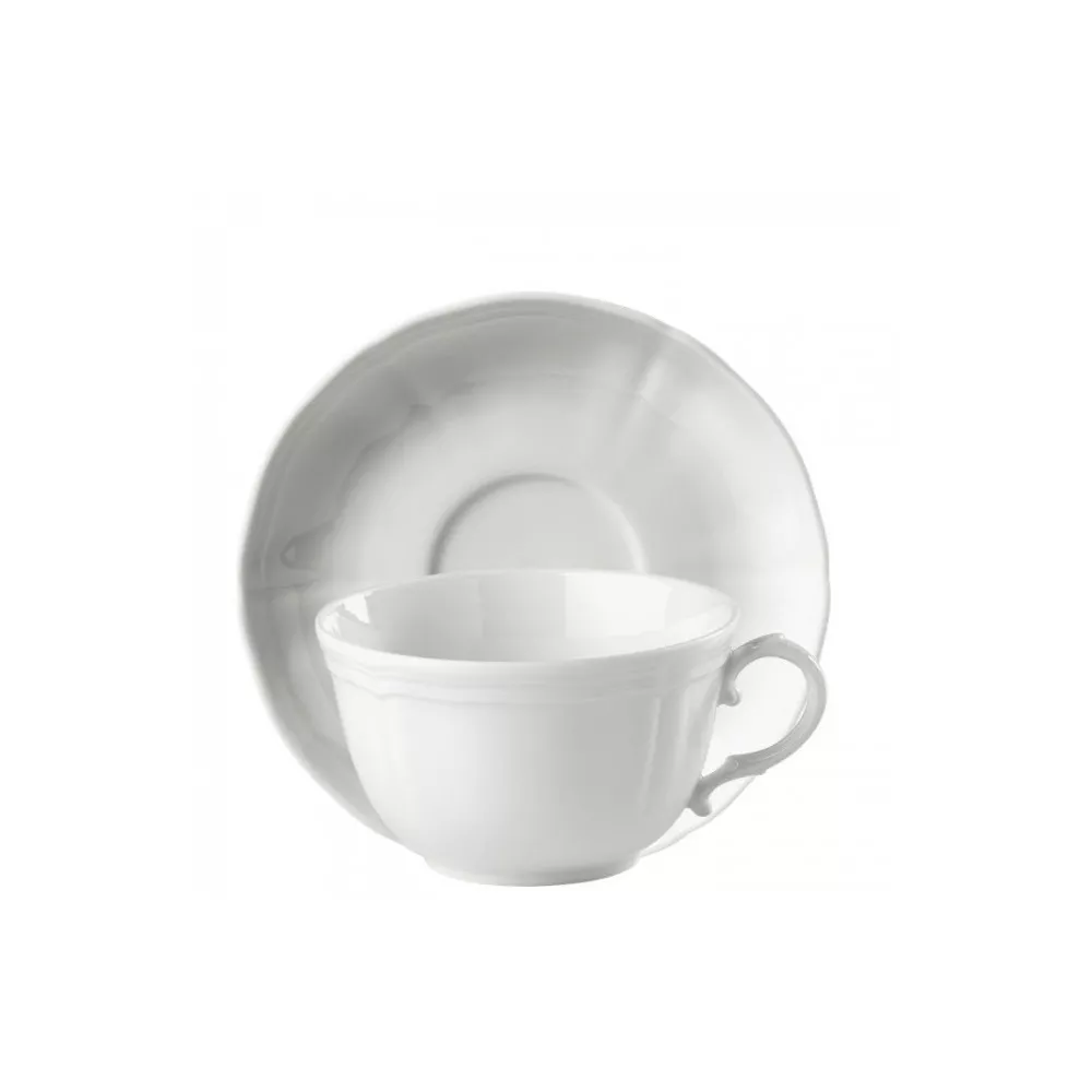 TAZZA COLAZIONE CON PIATTO - 260/165 ANTICO DOCCIA BIANCO