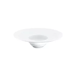 SOUP PLATE, SATIN WHITE...