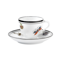 SET OF 2 ESPRESSO CUPS AND SAUCERS - ARCADIA 17224