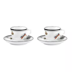 SET 2 TAZZE CAFFÈ CON PIATTINO - ARCADIA 17224